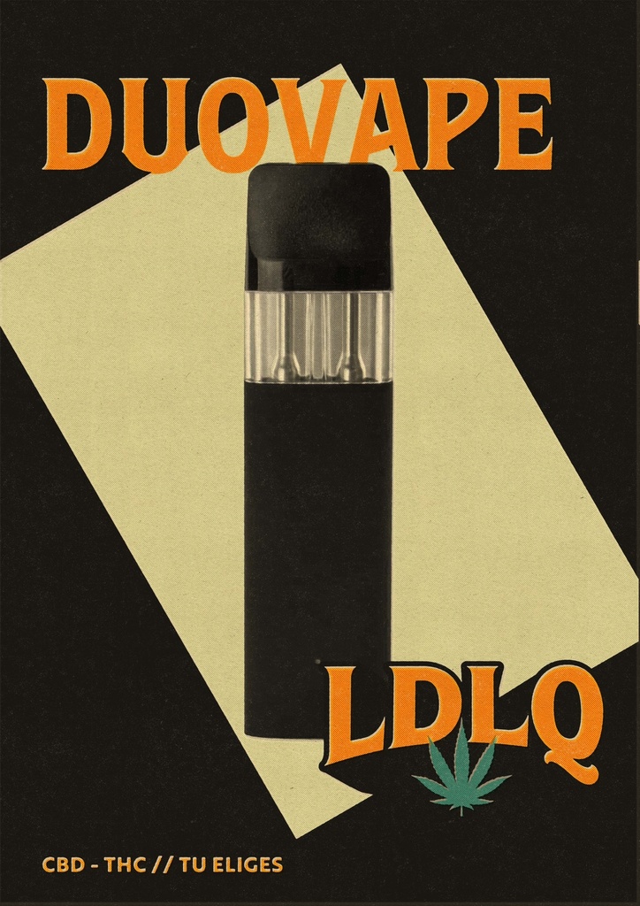 Vape Duo 2ml THC+CBD (sin sabor)