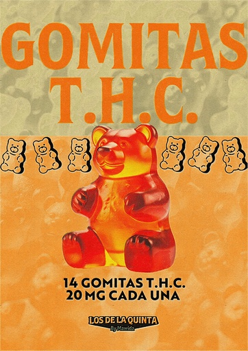 [MC_GOM20] 14 Gomitas THC 20 mg c/u.